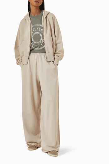 Logo Sweatpants in Organic Cotton-fleece