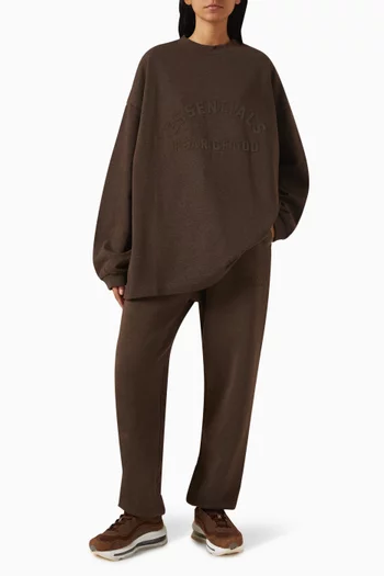 Drawstring Sweatpants in Cotton-fleece