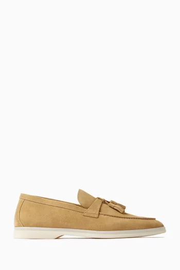 Leandro Tassel Loafers in Suede