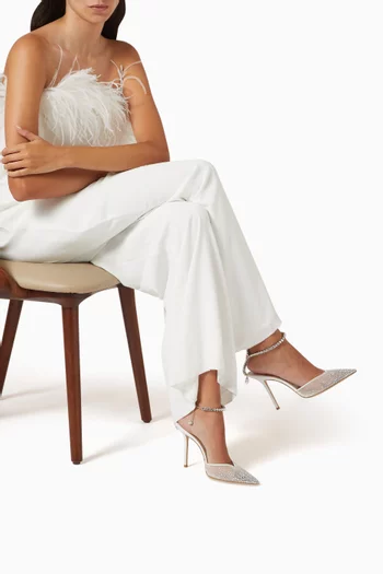 Saeda 100 Pumps in Degradé Crystal Mesh