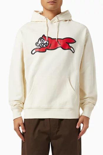 Running Dog Hoodie in Cotton Loopback