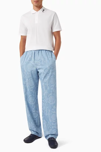 Barocco Pants in Denim Chambray