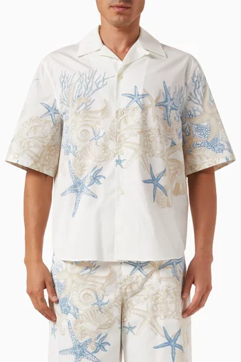 Barocco Sea Shirt in Cotton Poplin