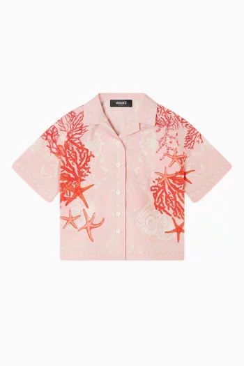 Barocco Sea Shirt in Cotton Poplin
