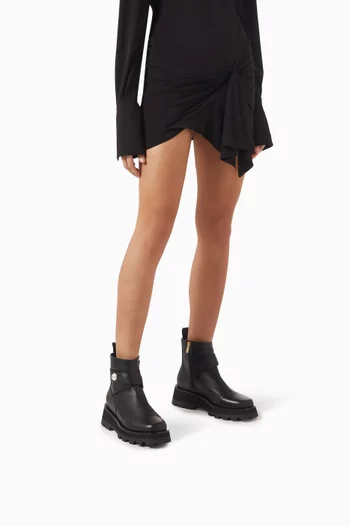 Meena Ankle Boots in Smooth Leather
