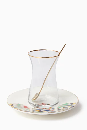 Kanater Istikana Cups and Saucers, Set of 6
