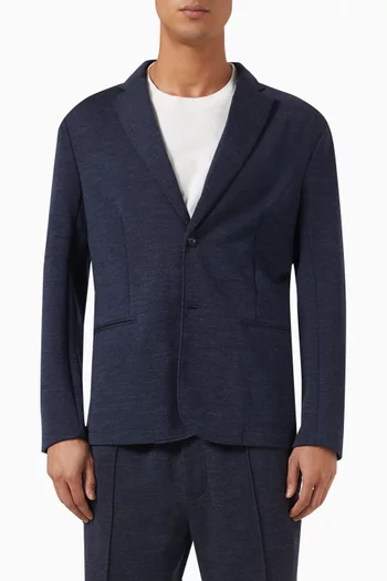 Travel Blazer in Wool-blend