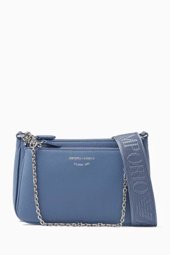 Mini Pouchette Bag in Deer-print Faux Leather