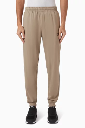 بنطال رياضي بشعار الماركة قطن