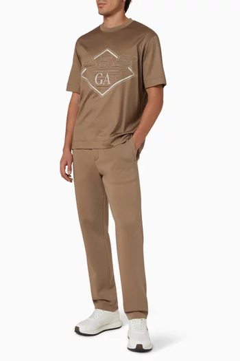 Micro Logo Sweatpants in Double-jersey