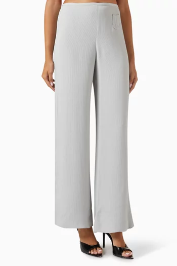 Wide-leg Pants in Cady