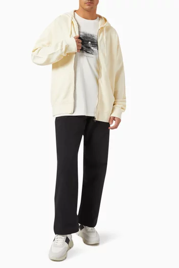 Canal Zip Hoodie in Cotton Pique