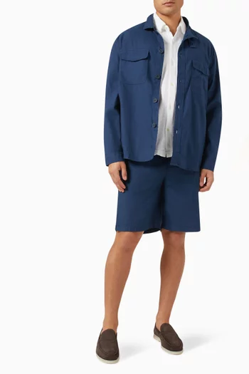 Sergio Shorts in Linen-blend