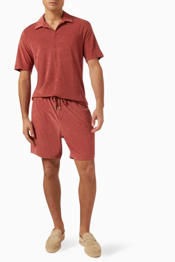 Faustino Polo Shirt in Terry Cotton-Blend