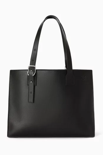 Buckle Horizontal Tote Bag in Calfskin