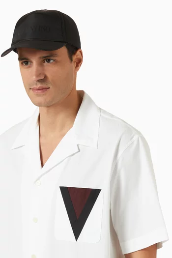 Valentino Logo Baseball Hat in Nylon