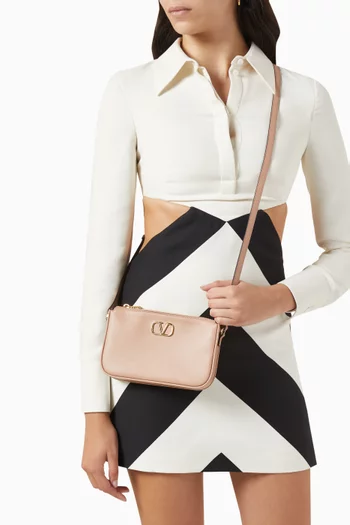 Valentino Garavani Mini VLOGO Crossbody Bag in Leather