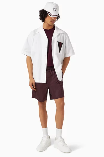 VLogo Swim Shorts in Nylon