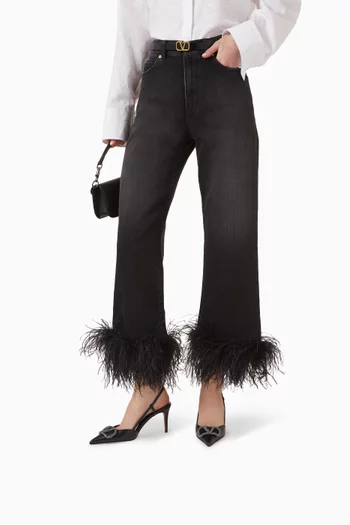 Valentino Garavani VLOGO Slingback 80 Pumps in Leather