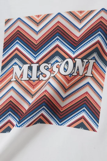 Zigzag Logo T-shirt in Cotton