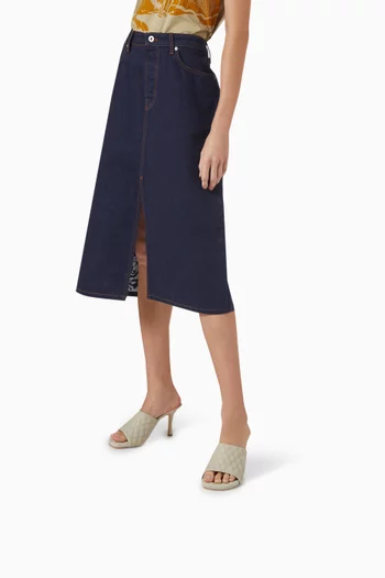 حذاء مفتوح مطرز بورود بكعب 85 مم جلد مبطن