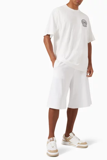 Drawstring Bermudas in Cotton-jersey