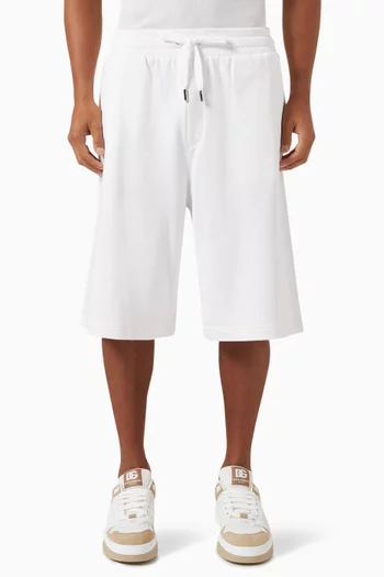 Drawstring Bermudas in Cotton-jersey