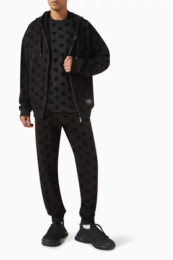 Re-edition DG-print Hoodie in Cotton