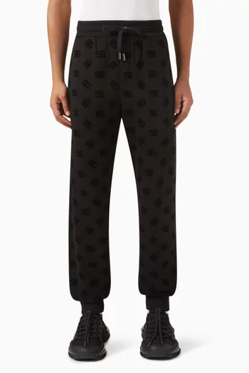 Re-edition DG-print Sweatpants in Cotton