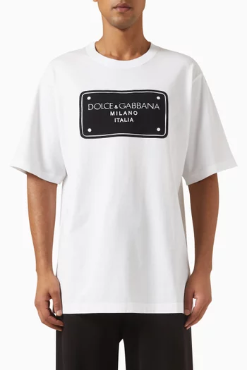 Re-edition Logo T-shirt in Cotton
