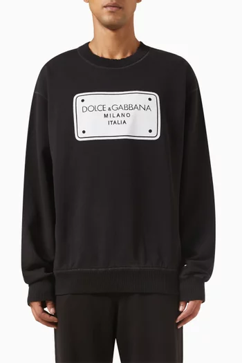 Re-edition Logo Sweatshirt in Cotton