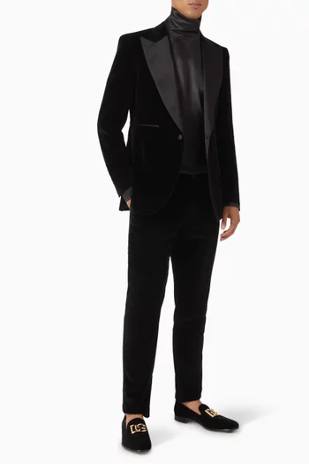 Turtleneck Shirt in Silk Satin