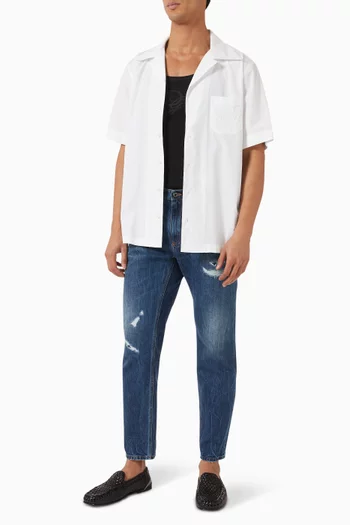 DG Embroidered Shirt in Cotton