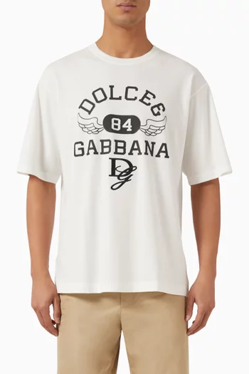 Logo-print T-shirt in Cotton
