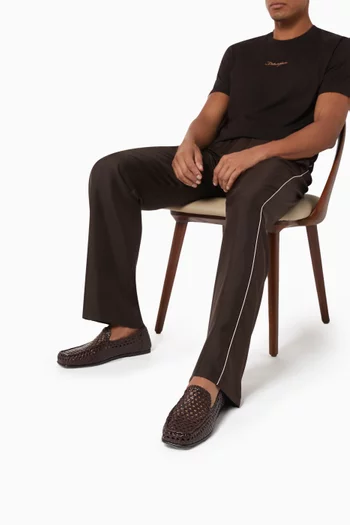 Interwoven Loafers in Leather