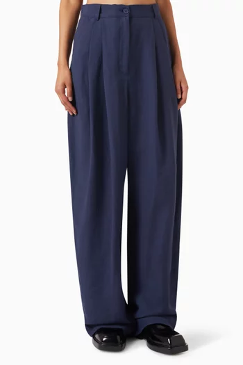 Piper Pleated Pants in Viscose Blend