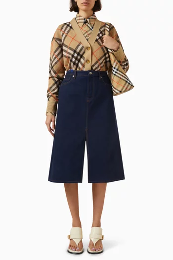 Checked Shirt in Cotton-poplin