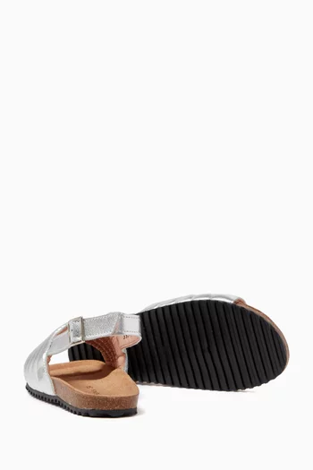 Billie Sandals in Leather & Cork