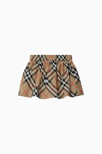 Check Skirt in Organic Cotton
