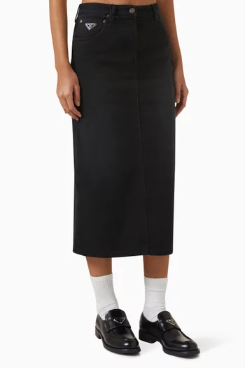 Midi Skirt in Denim