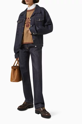 Straight-leg Jeans in Denim