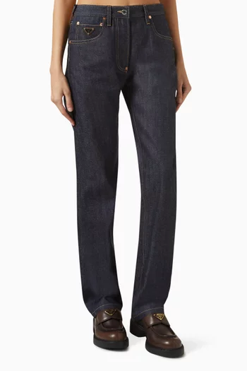 Straight-leg Jeans in Denim
