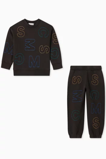 Logo Tracksuit Set in Cotton