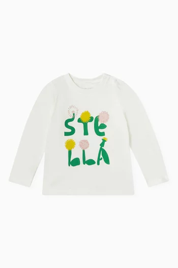 Floral T-shirt in Cotton Jersey