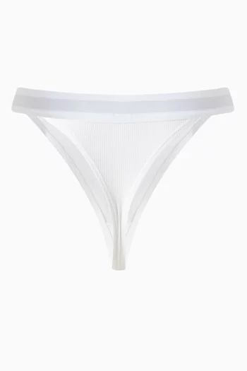 Logo Ribbed Thongs