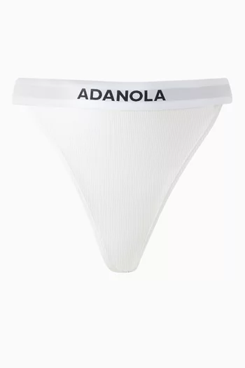 Logo Ribbed Thongs