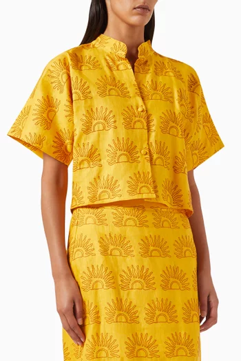 Gigi Top in Linen