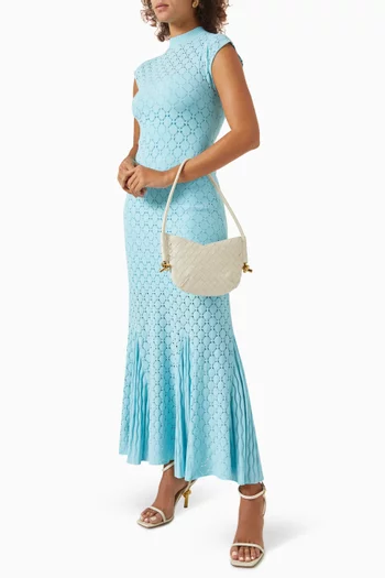 حقيبة كتف سولستيس ميني جلد مجدول