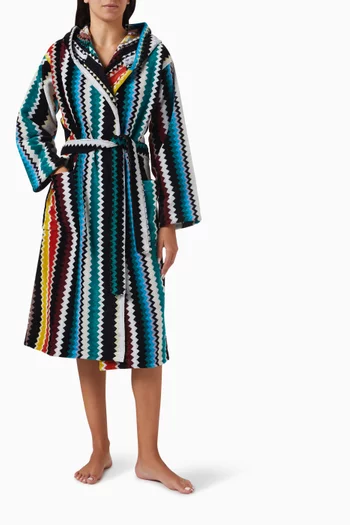 Curt Hooded Bathrobe in Terrycloth