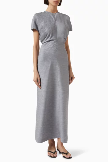 Slouch Crinkled Dress in Viscose Blend